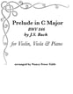 Prelude in C BWV 846 for Violin/Viola Duet with Piano P.O.D. cover